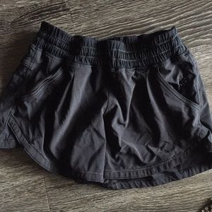 Lululemon women's black running shorts
